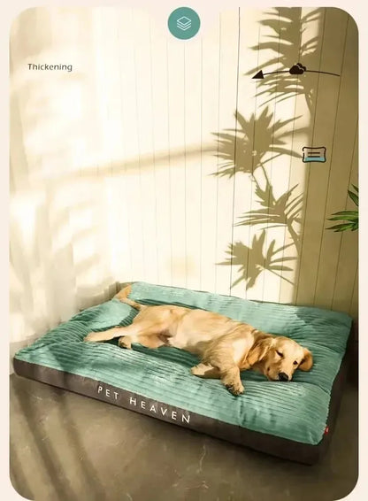 Big Dog Mat Corduroy Pad for Medium Large Dogs Oversize Pet Sleeping Bed Big Thicken Dog Sofa Removable Washable