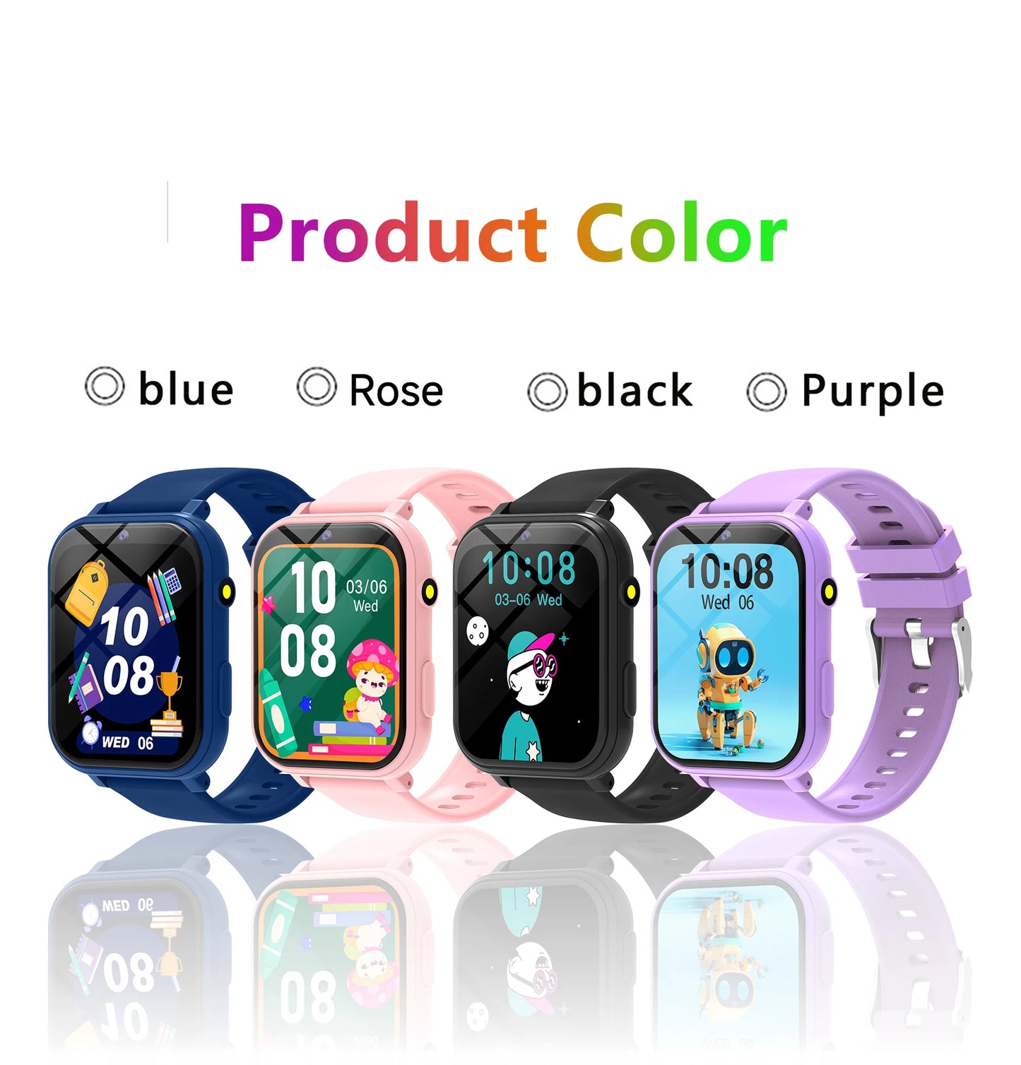 Kids Smart Watch Games HD Screen Camera Flashlight Sleep Monitor Alarm