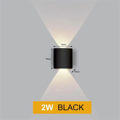 Aluminium LED Wall Lamp Waterproof Garden Balcony Lighting