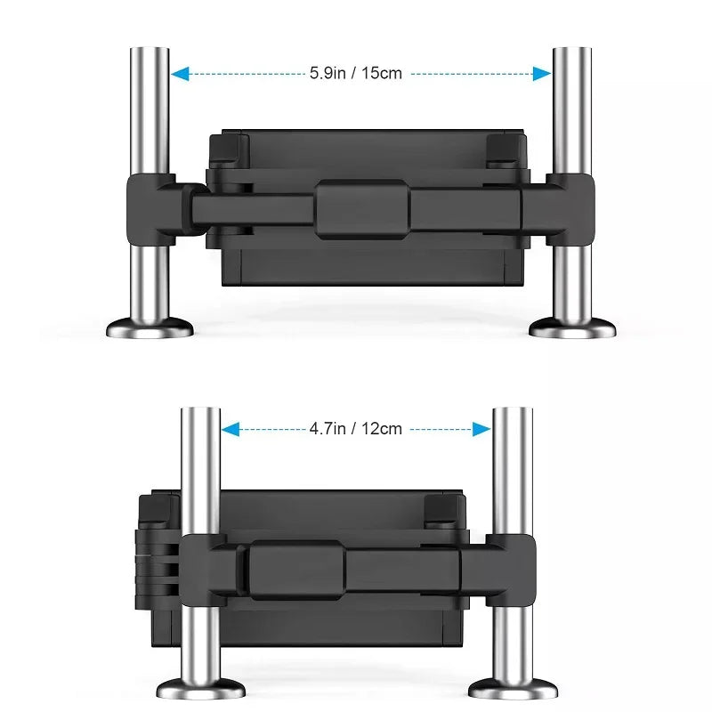 Telescopic Car Rear Pillow Phone Holder Tablet Rotating Car seat Rear Stand Headrest Brac ket for Phone Tablet 5 13 Inch