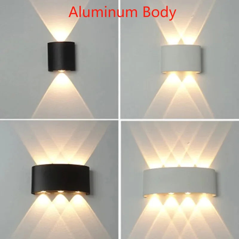 Aluminium LED Wall Lamp Waterproof Garden Balcony Lighting