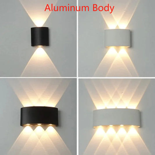 Aluminium LED Wall Lamp Waterproof Garden Balcony Lighting