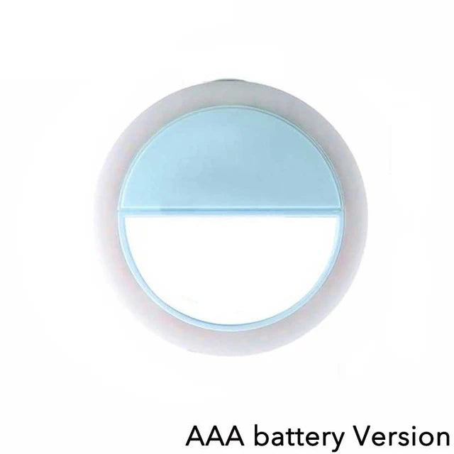 LED Selfie Ring Fill Light Cell Phone Taking Photos Live Streaming Beauty Led 3 Speed Adjustable Fill Light Clip For Video Live