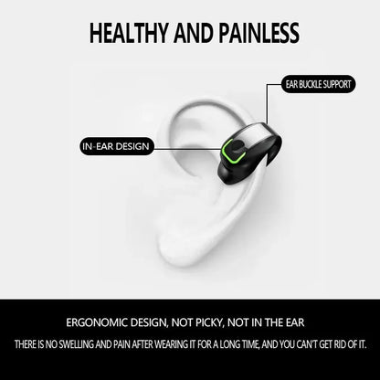 Earphone Clip Wireless Bluetooth Sport Noise Canceling