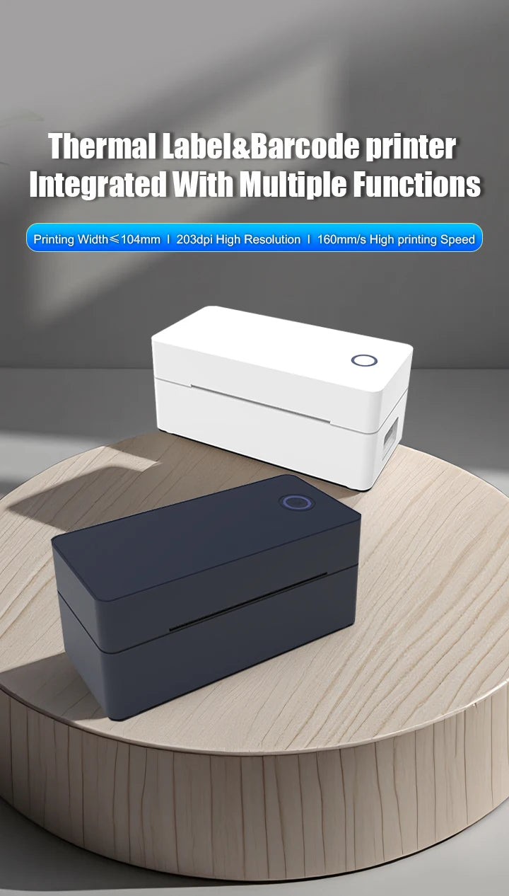 4 inch Bluetooth thermal printer for 30mm-110mm Paper label printer