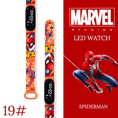 New Spiderman Kid's Waterproof Watches  Digital Watch Boys LED Clock