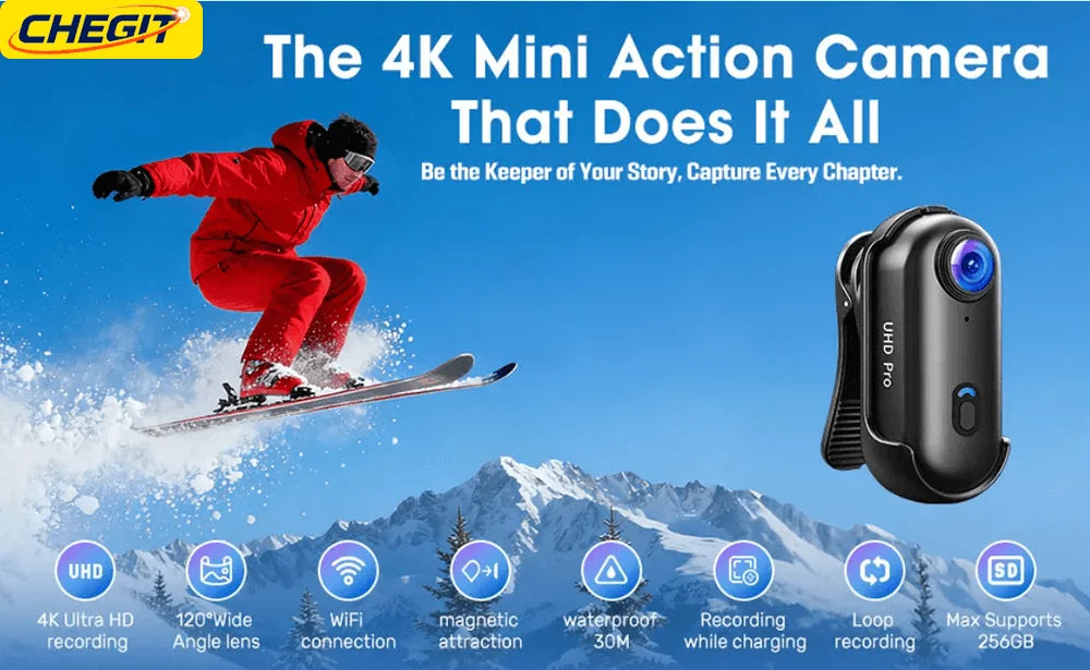 4K HD  Mini Recorder Finger WIFI Action Camera Lightweight