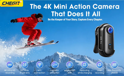 4K HD  Mini Recorder Finger WIFI Action Camera Lightweight