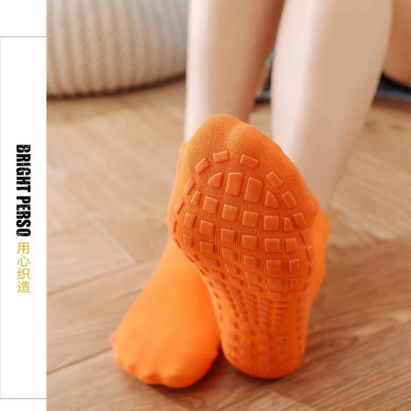 10 Pairs Kids Adults Anti-Slip Socks Parent-Child Trampoline Sock