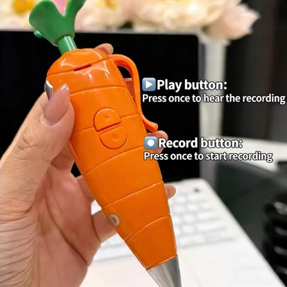 Zootopia 2 Carrot Recorder Pen (60-Second Mini Recorder) | 2-in-1 Judy & Nick Themed Kids’ Version | Movie Cosplay Prop & Gift