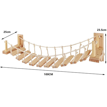 Wall Mounted Cat Climbing Shelves Cat House Cat Bridge Cat Hammock