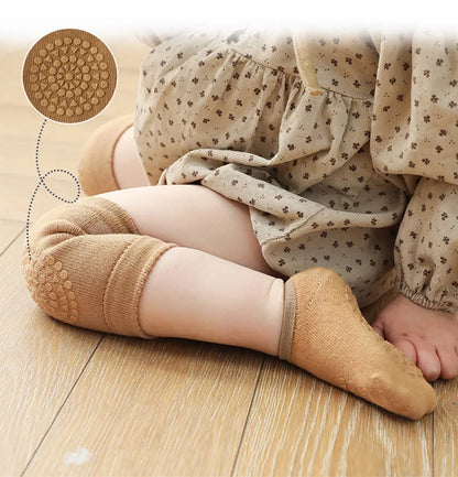Baby Knee Pads Socks Set- Anti Slip Socks Kneecap Kid Crawling