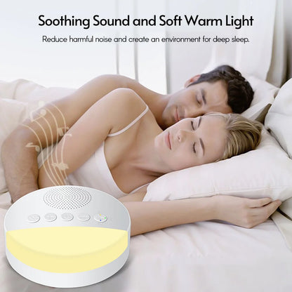 Baby White Noise Sleep Machine USB Rechargeable Timed Shutdown Night Light Timer