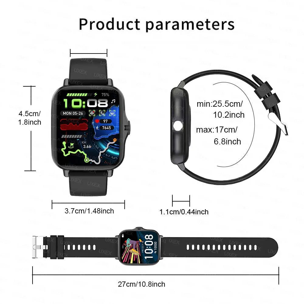 Smart Watch 1.83'' Full Screen Bluetooth Talk Blood Oxygen/Blood Pressure Monitor Smartwatch for women & men