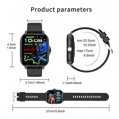 Smart Watch 1.83'' Full Screen Bluetooth Talk Blood Oxygen/Blood Pressure Monitor Smartwatch for women & men