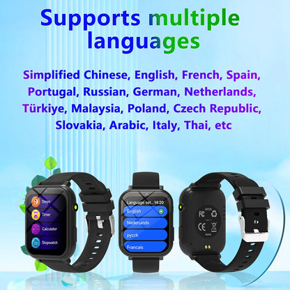 Kids Smart Watch Games HD Screen Camera Flashlight Sleep Monitor Alarm