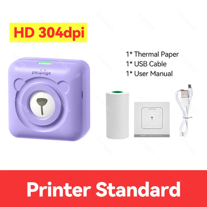 Peripage Mini Photo Printer with Carry Bag Case Paper Roll