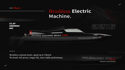 High Speed Racing Speedboat Toy For Children or Adults -Remote Control 55KM/H 35KM/H