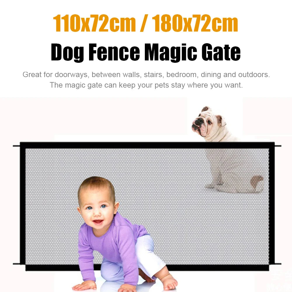 Pet Dog Barrier Fences  Folding Breathable Nylon Mesh  2 Sizes