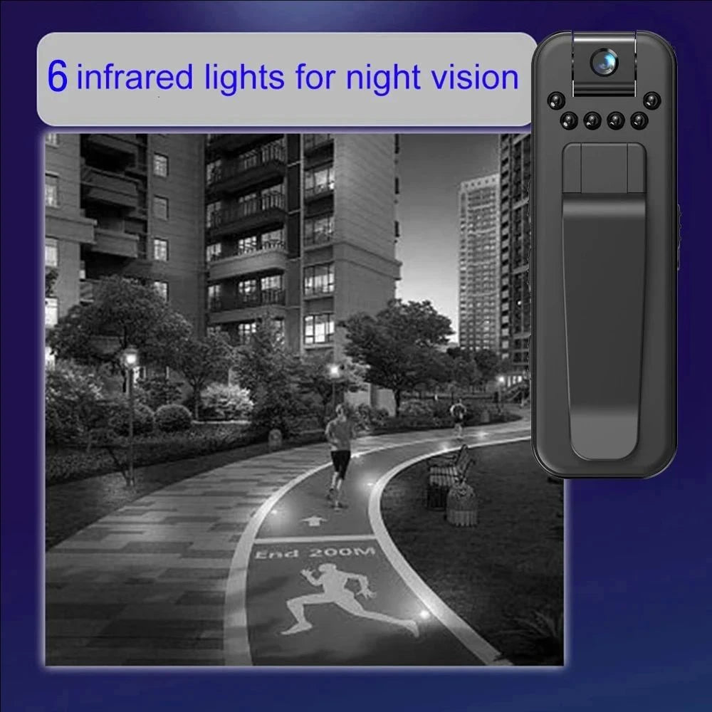 1080P HD Mini Camera Portable Digital Video Recorder- Camcorder Night Vision Body Cam Infrared