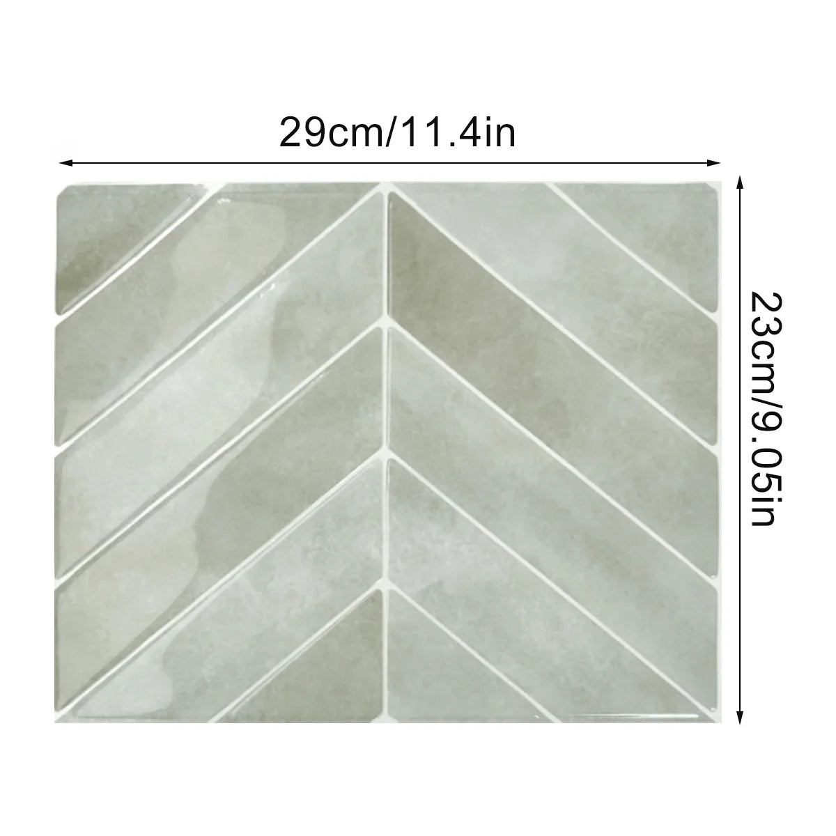 3D self-adhesive wall stickers, waterproof and easy to clean, suitable for kitchen, bathroom, living room, dining room, etc.