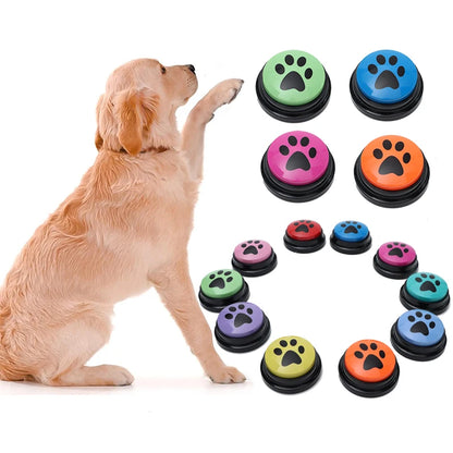 4/8/10pcs Recordable Pet Communication Toys Talking Button
