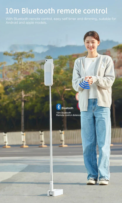 Multifunction Mobile Phone Holder Can Be Bent & Telescopic with light & remote control