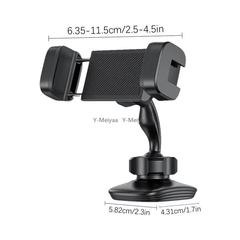 Gym Magnetic Phone Holder 360 Adjustable Stand Compatible With 4-7 Smartphone