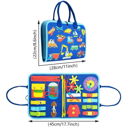Busy Board Montessori Toys for Toddler Busy Book Sensory - Preschool Early Education