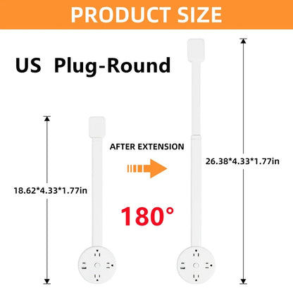 Electrical Adjustable Wall Plug Rotates Outlet Extender for sockets