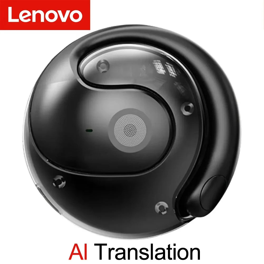 Lenovo AI Earphones Wireless Bluetooth Real-time Language Translation 144 Languages Headphone Translator
