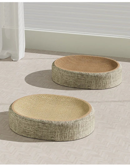 2in1 Oval Cat Scratching Board Protect Furniture Grinding Claw