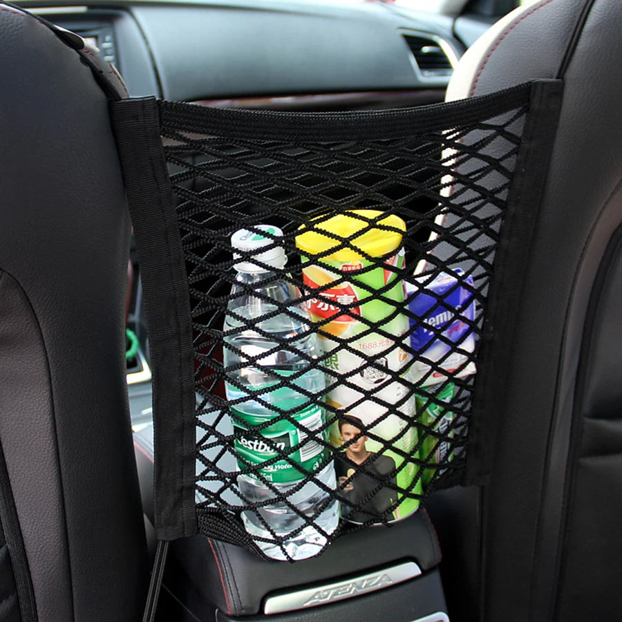 Pet Car Barrier Dog Car Barrier with Automatic Safety Mesh Storage Protector Mesh Net