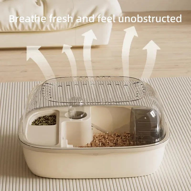 New Hamster Transparent Luxury Mini Villa Small Mouse Cage
