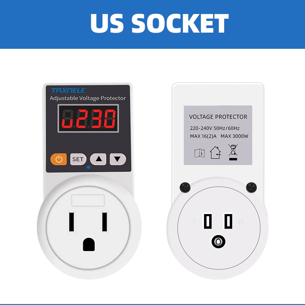 Automatic Voltage Protector Socket AC 220V 16A