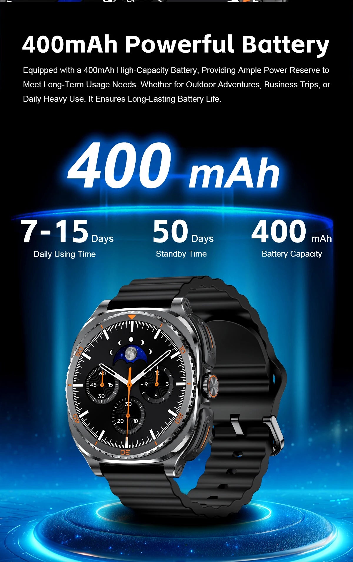 New watch earphones 2-in-1 smartwatch, Health monitoring device, wireless calling, 100+sports mode male and female smartwatches
