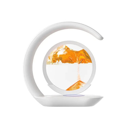 Cute Moon Mood Light Touch Dimming with Clock RGB Color Changing Light Bluetooth Speaker Music Playback  Bedroom Night Light