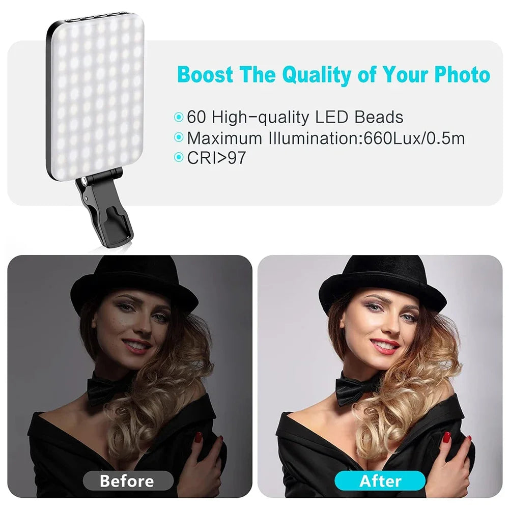 LED Selfie Light 60 High-quality for cell phone, 7 Light Modes