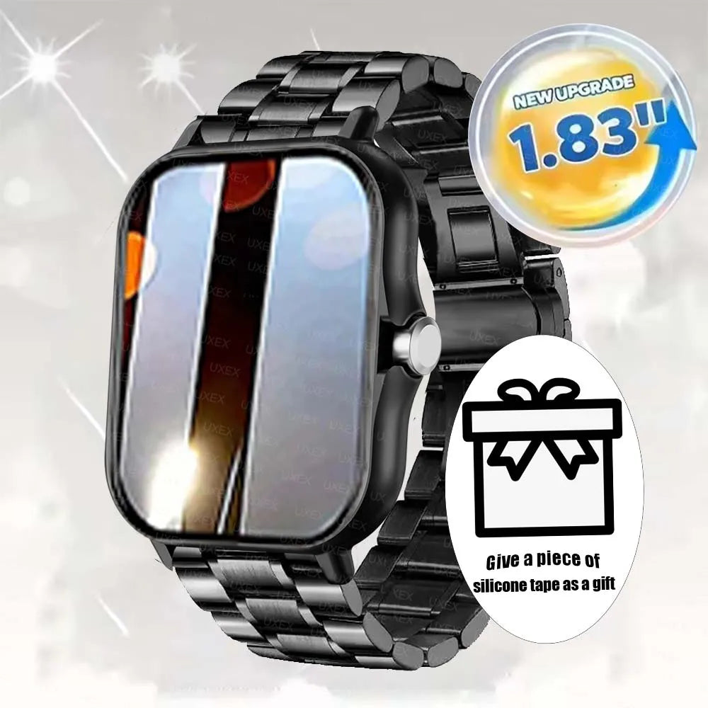 Smart Watch 1.83'' Full Screen Bluetooth Talk Blood Oxygen/Blood Pressure Monitor Smartwatch for women & men