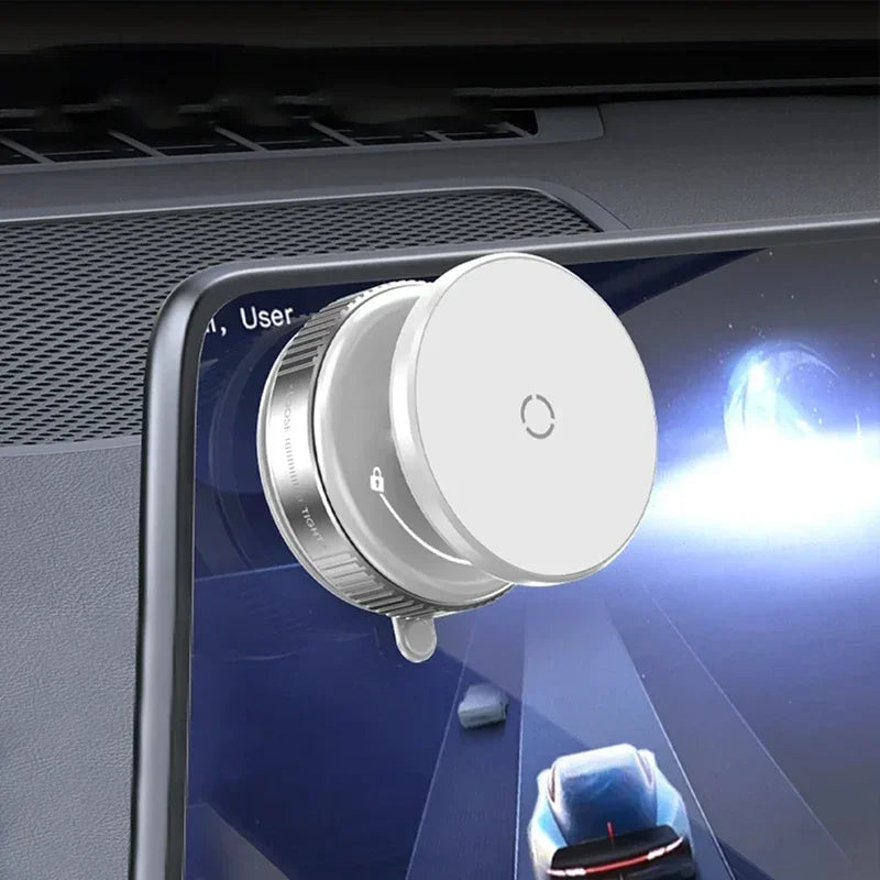 Vacuum Strong Magnetic Phone Holder Foldable Design 360° Adjustable Vacuum Car Mount For Cell Phone For phone Live Stream New