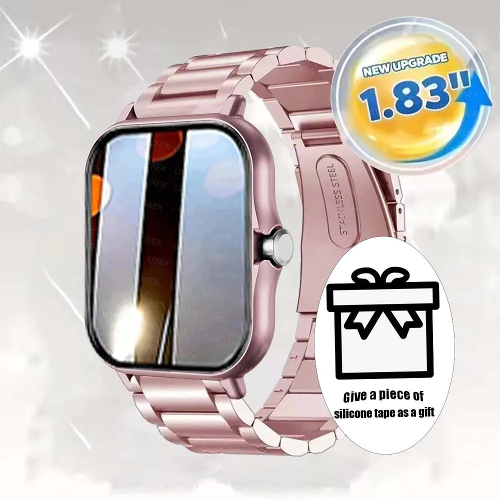 Smart Watch 1.83'' Full Screen Bluetooth Talk Blood Oxygen/Blood Pressure Monitor Smartwatch for women & men