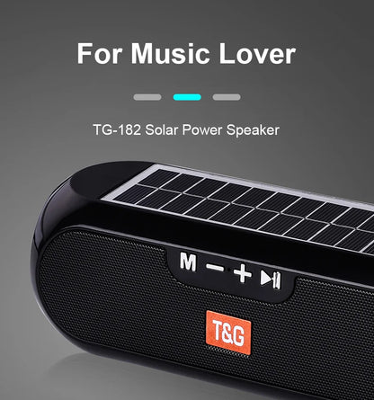 Solar Portable Radio FM  Wireless Bluetooth Speaker Music Sound Box Subwoofer Bass