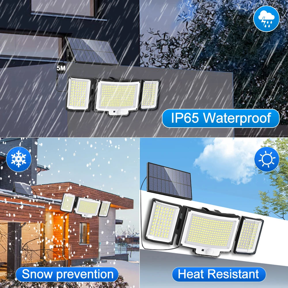 Waterproof Solar Outdoor security  Lights Motion Sensor
