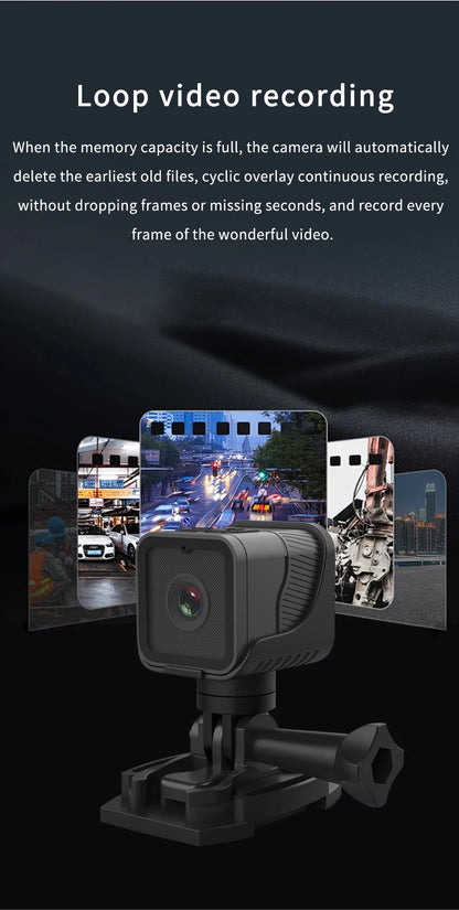 Mini Action Camera HD 1080P Outdoor Video Audio Recorder Dash Cam