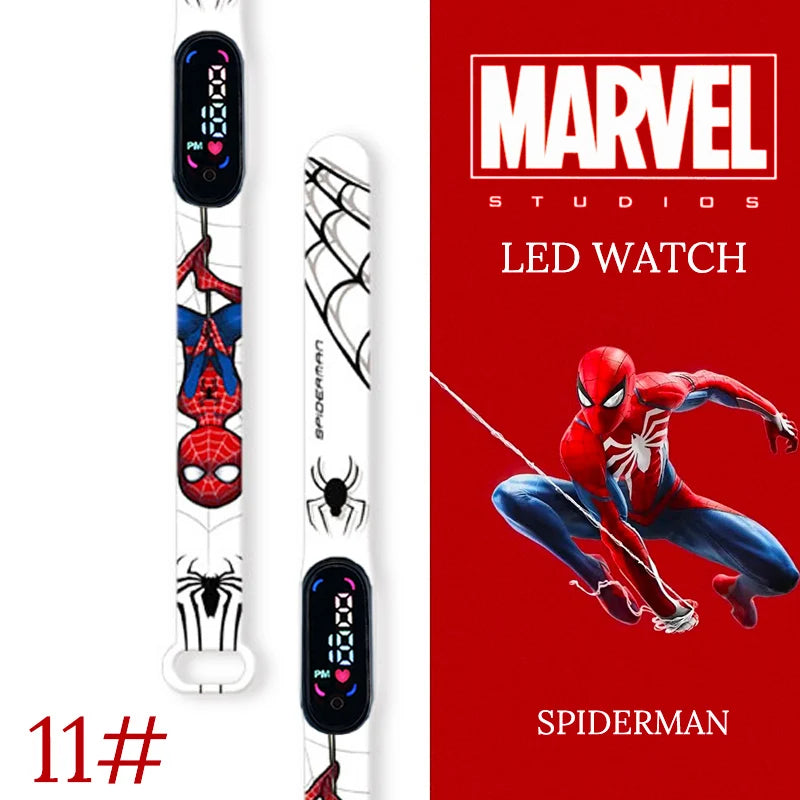 New Spiderman Kid's Waterproof Watches  Digital Watch Boys LED Clock