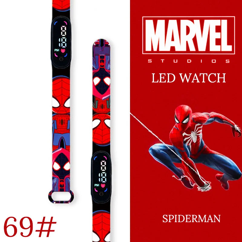 New Spiderman Kid's Waterproof Watches  Digital Watch Boys LED Clock