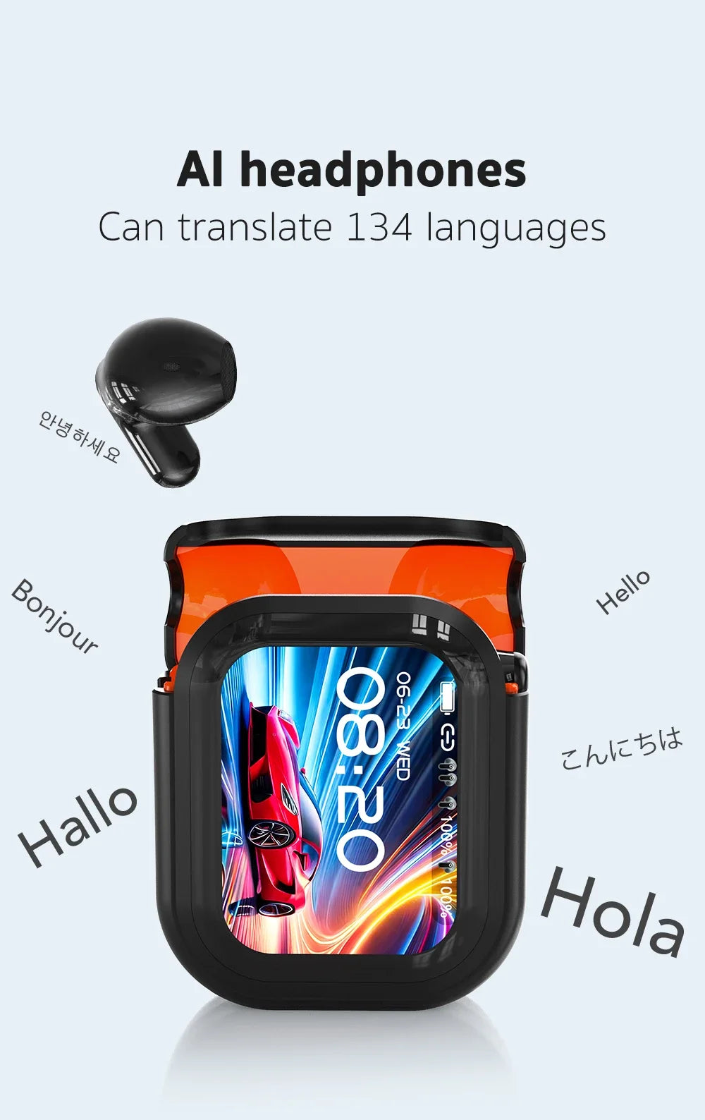 2026 New Bluetooth 6.0 Wireless Headset Translation Headset Waterproof