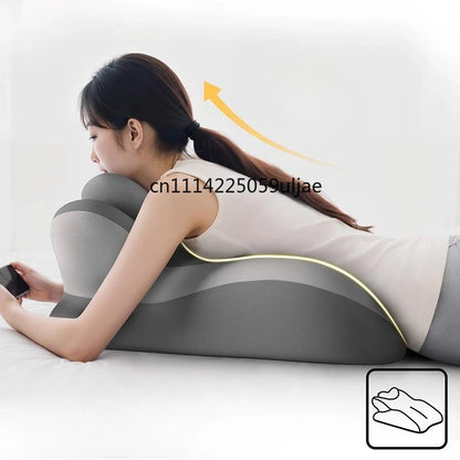 Wedge Shape Memory Foam Pillow Ergonomic Support for Neck Back Leg Rest
