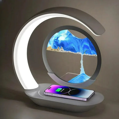 Cute Moon Mood Light Touch Dimming with Clock RGB Color Changing Light Bluetooth Speaker Music Playback  Bedroom Night Light