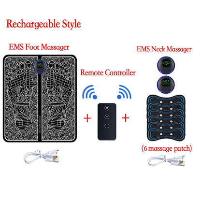 Electric Foot Massager Pad Muscle Massage Relaxation / Remote control/ Massage patch